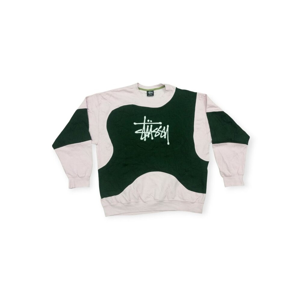 Stussy vintage reworked embroidered unisex sweatshirt size XL